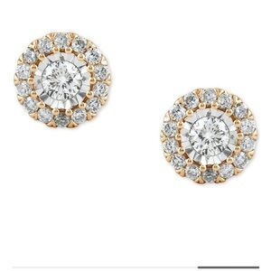 10 k diamond stud earrings